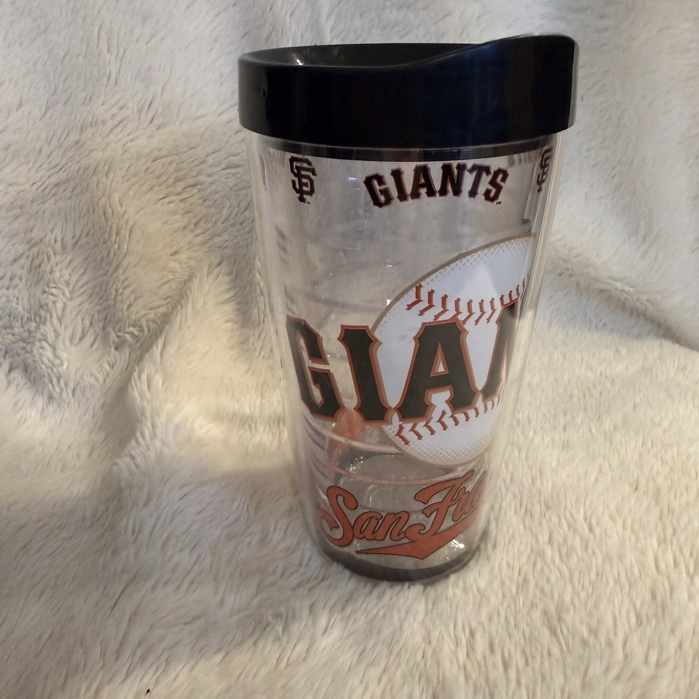 MLB San Francisco Giants Lidded Insulated Travel Tumbler Baseball Gameday